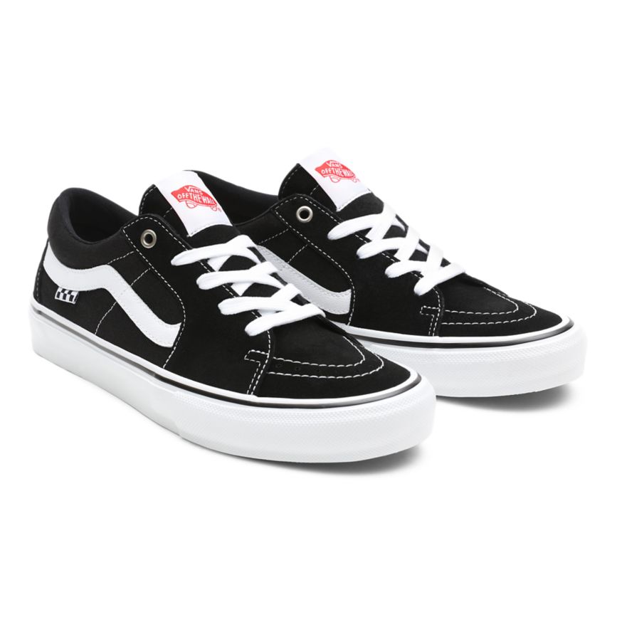 Vans Skate SK8-Low Dam Svarta/Vita - Vans Låga Skor Outlet (WCLGU6108)